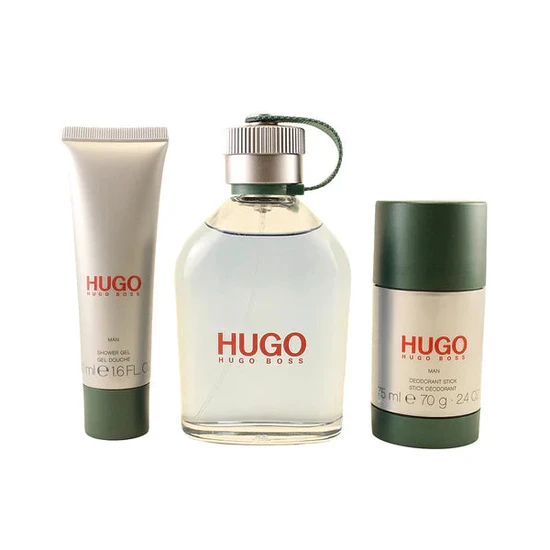 Hugo Boss Hugo Man Gift Set 125ml Eau De Toilette + 75ml Deodorant Stick + 50ml Shower Gel