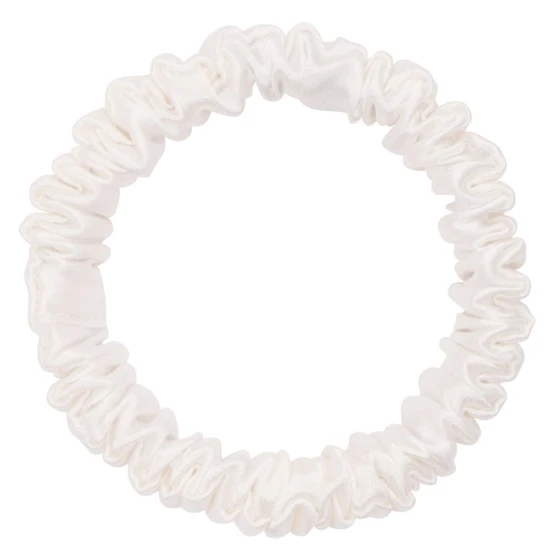 Dream Silk White Silk Scrunchie Skinny