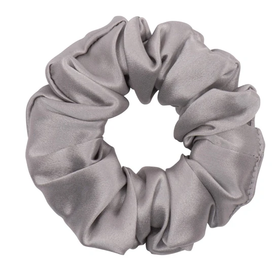 Dream Silk Silver Silk Scrunchie