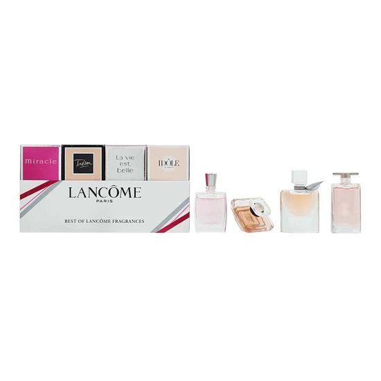 Lancôme Best Of Lancome Minuature Fragrances Gift Set 5ml Eau De Parfum Idole + 4ml Eau De Parfum La Vie Est Belle + 7.5ml Eau De Parfum Tresor + 5ml Eau De Parfum Miracle