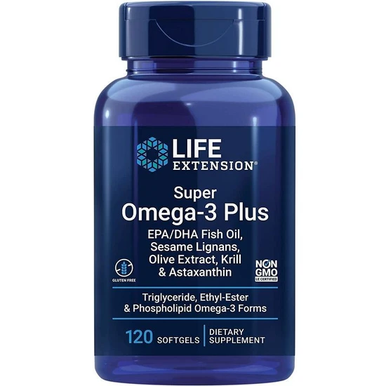 Life Extension Super Omega-3 Plus 120 Softgels