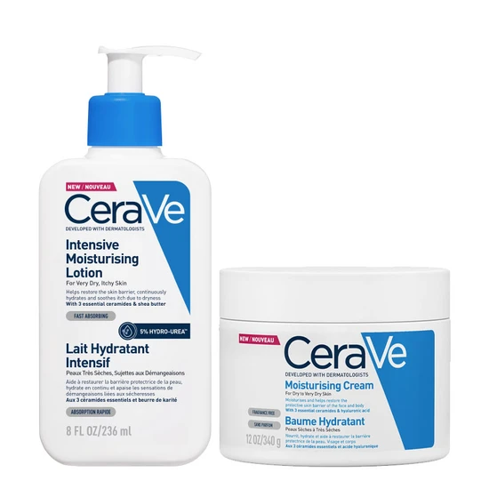 CeraVe Intensive Moisturising Lotion & Moisturising Cream Pot Duo