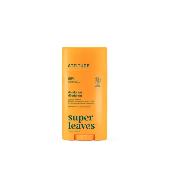 Attitude Super Leaves Deodorant Aluminum-Free Orange Blossom & Eucalyptus