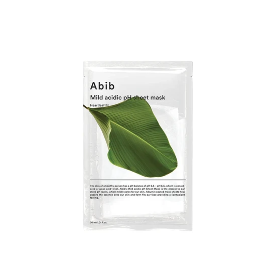 Abib Mild Acidic pH Sheet Mask Heartleaf Fit