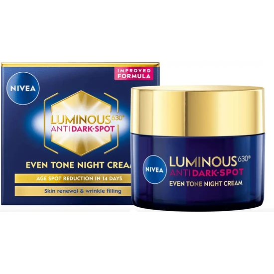 Nivea Luminous 630 Anti Dark-Spot Even Tone Night Cream 50Ml