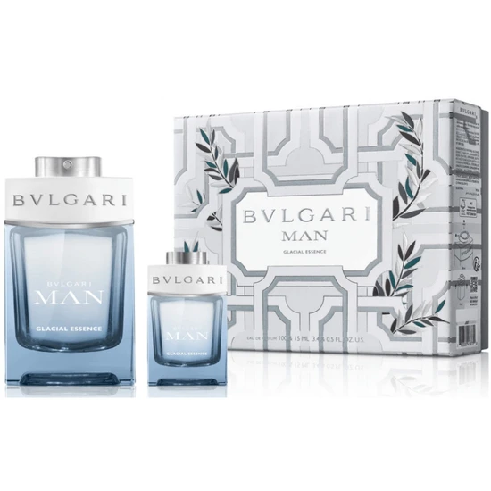 Bvlgari Man Glacial Essence Eau De Parfum Gift Set
