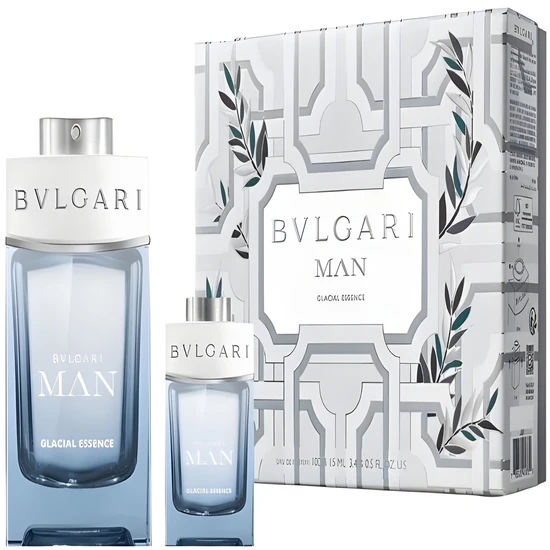 Bvlgari Man Glacial Essence Eau De Parfum Gift Set