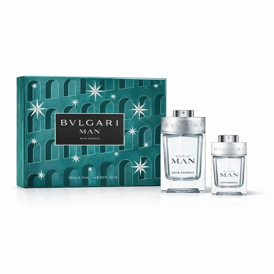 Bvlgari Man Rain Essence Eau De Parfum 100ml + 15ml Gift Set