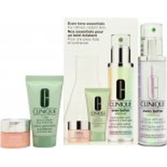 Clinique Skin School Even Tone Essentials Set Corrector + Scrub + Eye Cream