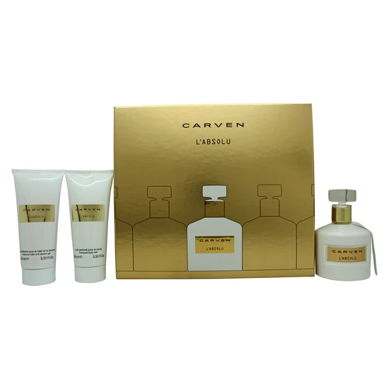 Carven L'absolu Eau De Parfum Gift Set 100Ml, 100Ml Body Milk & 100Ml Shower Gel