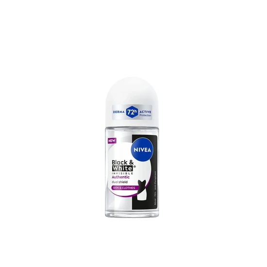 Nivea Black & White Invisible Authentic Anti-Perspirant Roll-On 50ml