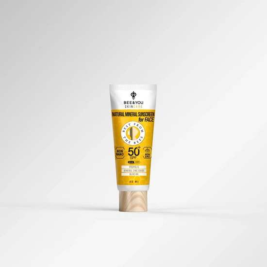 BEE&YOU Skin Care Natural Mineral Sunscreen For Face SPF 50