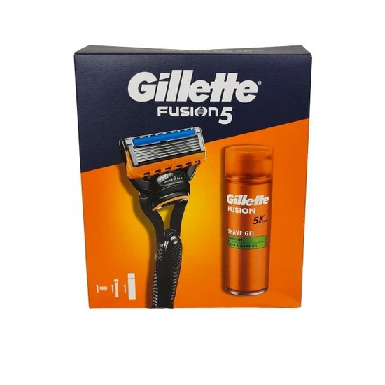 Gillette Fusion 5 Shave Handle & 1 Cartridge Plus Shave Gel