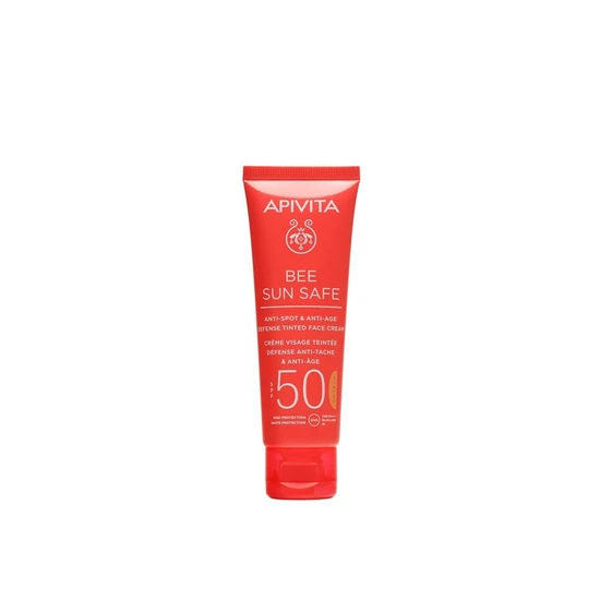 APIVITA Bee Sun Safe Anti-Spot & Anti-Age Tinted Face Cream SPF 50