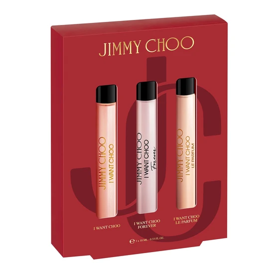 Jimmy Choo 3 Pcs Mini Set For Women: I Want Choo Eau De Parfum + I Want Choo Forever Eau De Parfum + I Want Choo Le Parfum