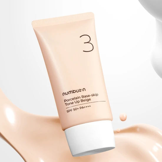 Numbuzin No.3 Porcelain Base-skip Tone Up Beige SPF 50+