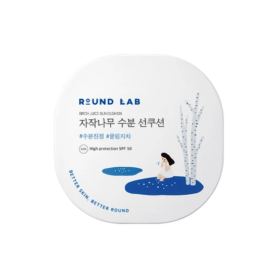 Round Lab Birch Juice Moisturising Sun Cushion SPF 50+