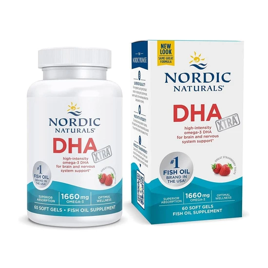 Nordic Naturals DHA Xtra 1660mg Strawberry