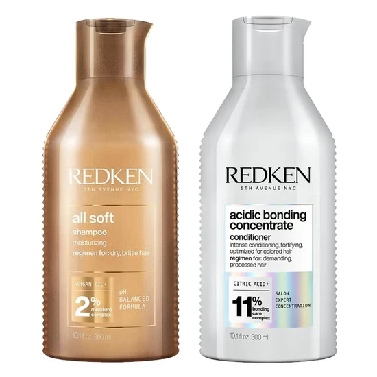 Redken All Soft Shampoo & Acidic Bonding Concentrate Conditioner Duo