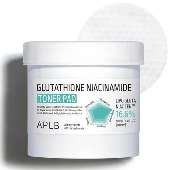 APLB Glutathione Niacinamide Toner Pad