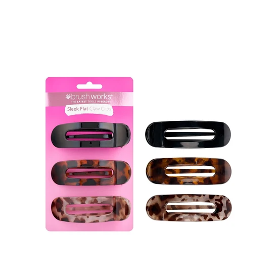 Brushworks Sleek Flat Claw Clips