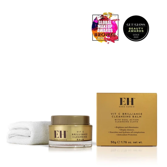Emma Hardie Vit C Brilliance Cleansing Balm With Dual Action Cleansing Cloth