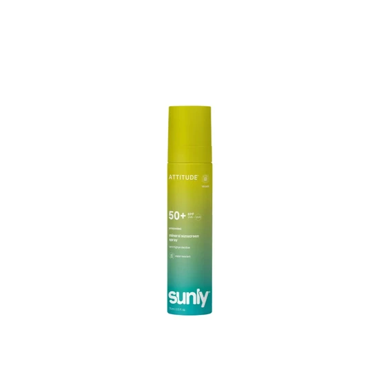 Attitude Sunly Unscented Mineral Sunscreen Spray SPF 50+