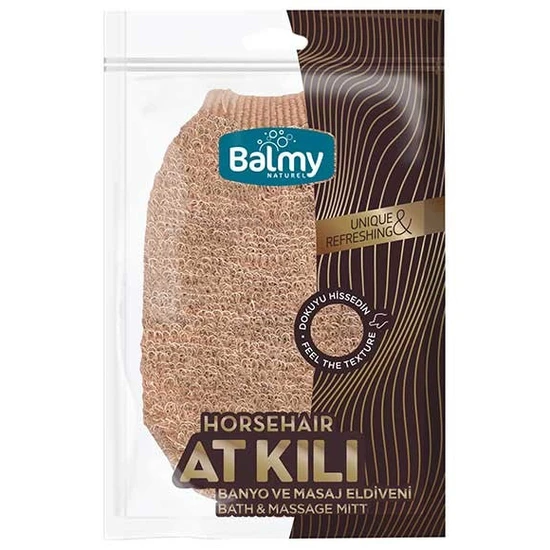 Balmy Naturel Horsehair Bath & Massage Mitt