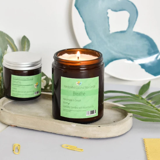 thenaturalspa Breathe Hand Poured Coconut Wax Candle