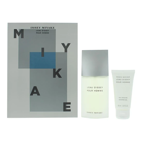 Issey Miyake L'Eau D'Issey Pour Homme Eau De Toilette 75ml + Shower Gel 50ml Gift Set For Him