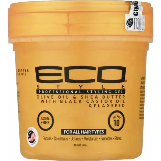 Ecoco Eco Style Gel Olive Oil & Shea Butter Black Castor Oil & Flaxseed Gel