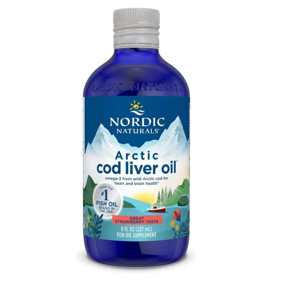 Nordic Naturals Arctic Cod Liver Oil 1060mg Strawberry