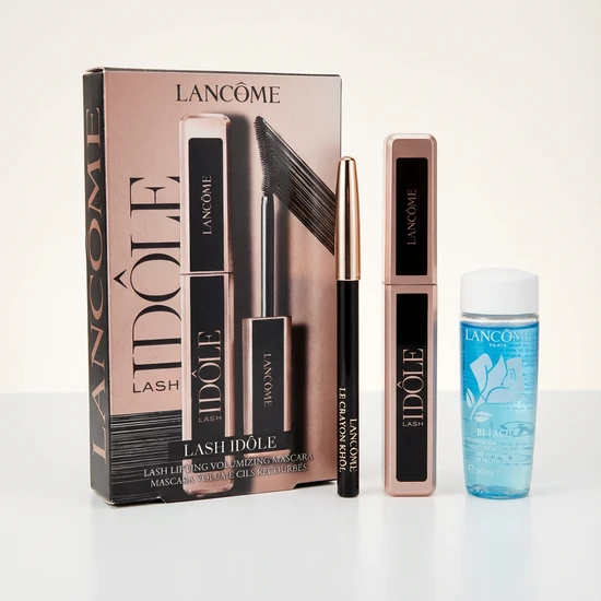 Lancôme Lash Idole Gift Set 8ml Lash Idole Mascara 01 Glossy Black + 0.7g Le Crayon Khol Eyeliner Pencil Mini 01 Noir