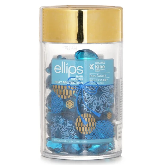 Ellips Hair Vitamin Heat Protection Oil Pure Natura Blue 50capsules x1ml