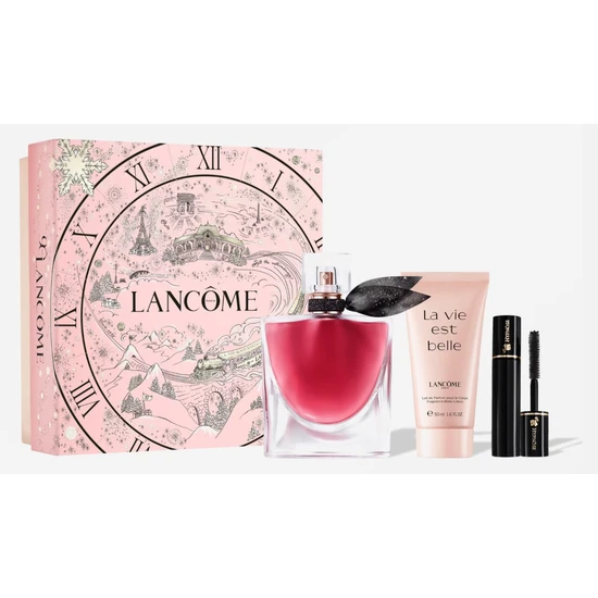 Lancôme La Vie Est Belle L'Elixir 50ml Eau De Parfum+50ml BL+ Mascara 2ml Set