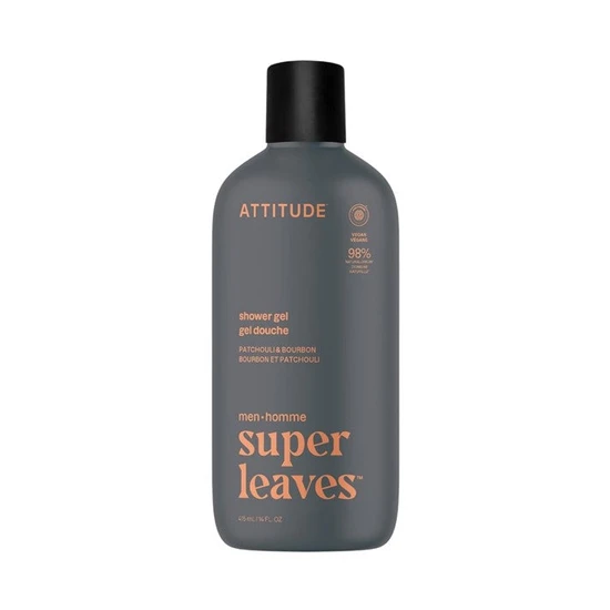 Attitude Super Leaves Men Shower Gel Patchouli & Bourbon