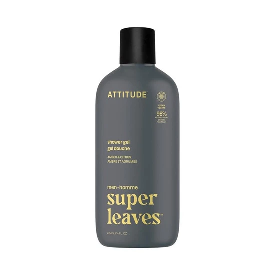 Attitude Super Leaves Men Shower Gel Amber & Citrus