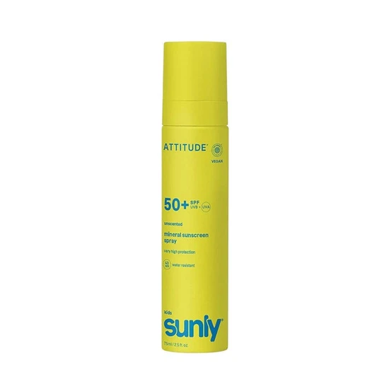 Attitude Sunly Kids Unscented Mineral Sunscreen Spray SPF 50+