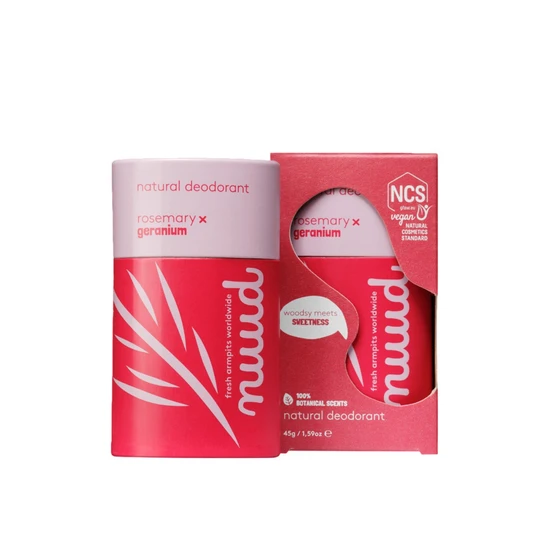 Nuud Natural Rosemary x Geranium Stick Vegan Deodorant
