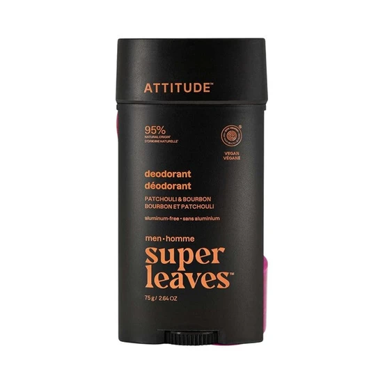 Attitude Super Leaves Men Deodorant Patchouli & Bourbon