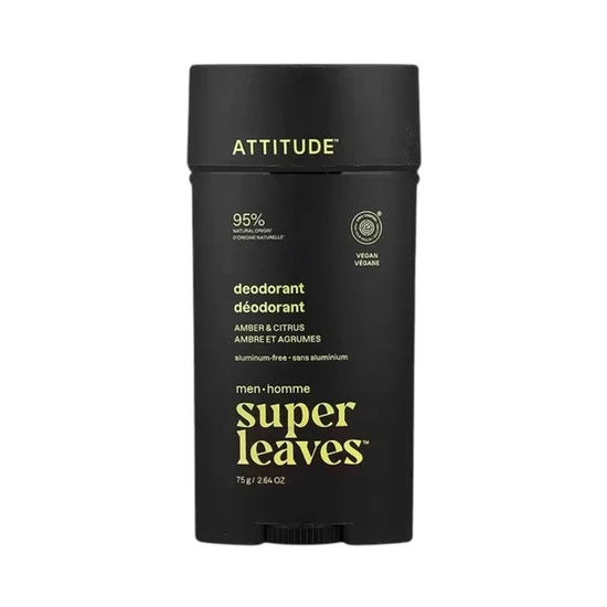 Attitude Super Leaves Men Deodorant Amber & Citrus