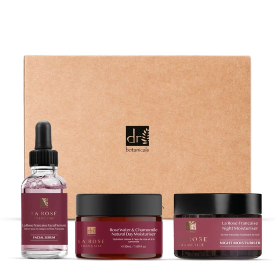 Dr Botanicals Anti-Ageing La Rose Francaise Evening Skin Care Gift Set