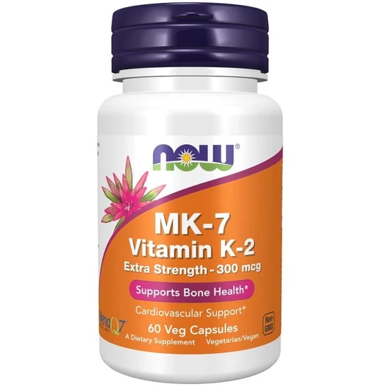NOW Foods MK-7 Vitamin K-2 300mcg Extra Strength Capsules