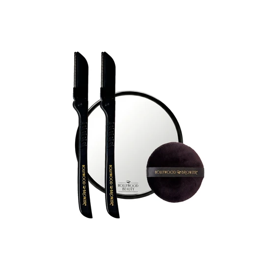 Hollywood Browzer The Dermaplaning Duo Kit Black