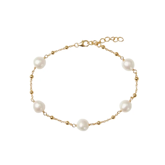 Kyoto Pearl Serena Pearl Bracelet 18ct Gold Plated