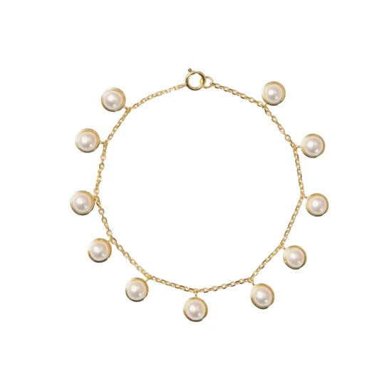 Kyoto Pearl Reina Pearl Bracelet 18ct Gold Plated