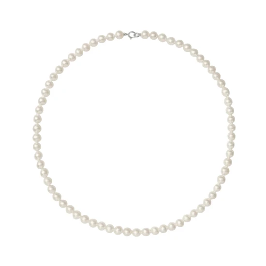 Kyoto Pearl Rae 6mm Pearl Strand Necklace 925 Sterling Silver