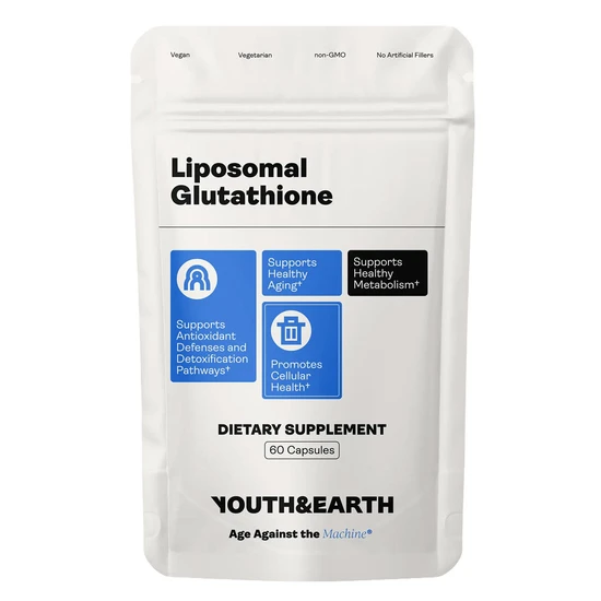 Youth and Earth Liposomal Glutathione 375mg Capsules