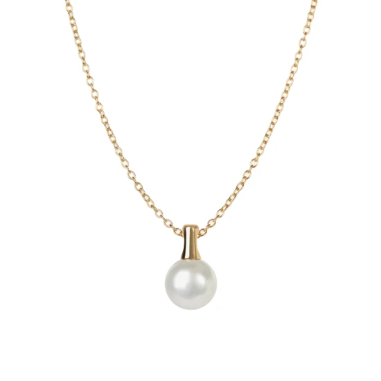 Kyoto Pearl Kyomi 8mm Pearl Pendant Necklace 18ct Gold Plated