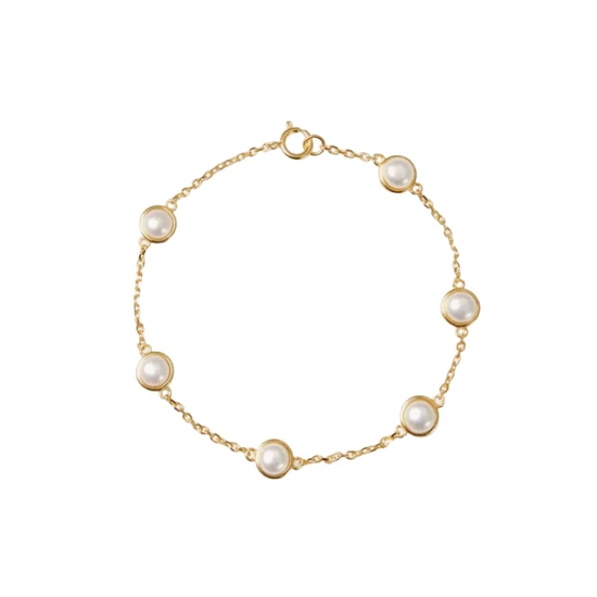 Kyoto Pearl Harper Pearl Bracelet 18ct Gold Plated